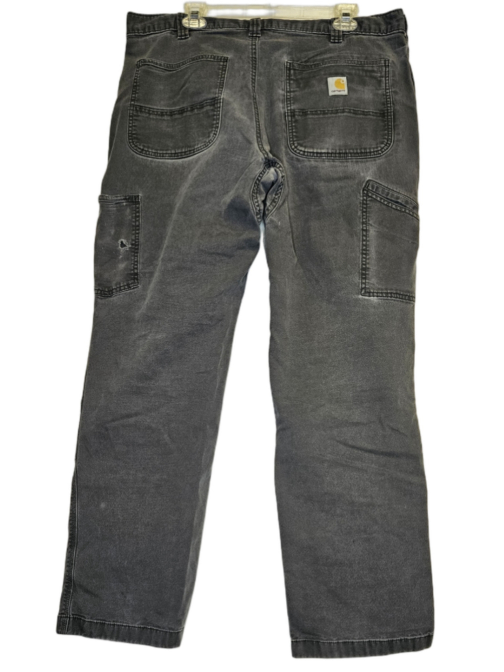 Carhartt BN2802-M Rugged Flex Double Knee Utility Work Pants Gray Relaxed Fit M - Picture 2 of 10
